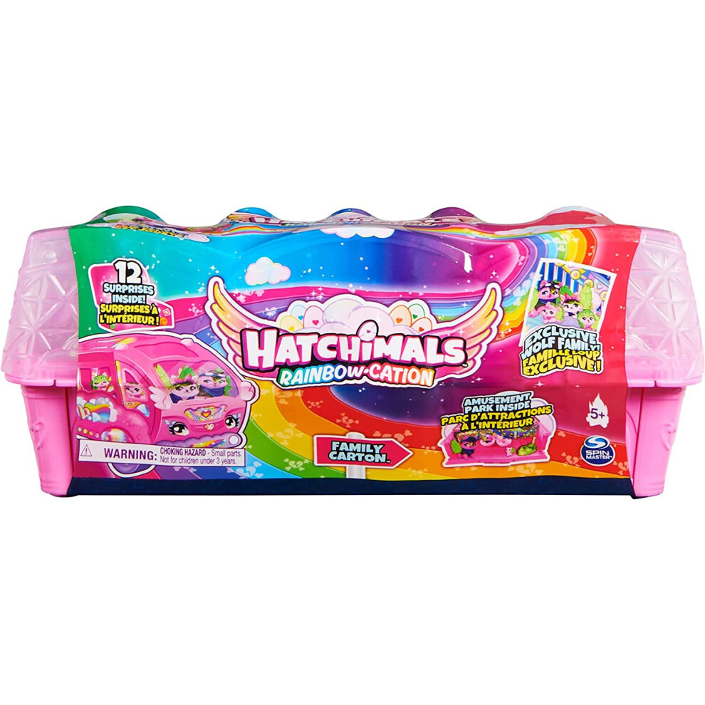 Hatchimals Family Adventures Egg Carton - Wolf Biker Family