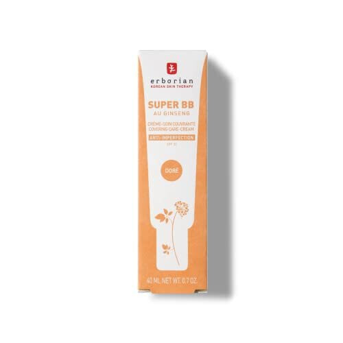 Cremă BB, Erborian, Super BB, Ginseng, Acoperire mare, Dore, SPF20, 40 ml 1
