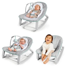 Ingenuity Keep Cozy 3-in-1 Grow with Me Vibrating Baby Bouncer Seat & Infant to Toddler Rocker - Weaver, Newborn and up