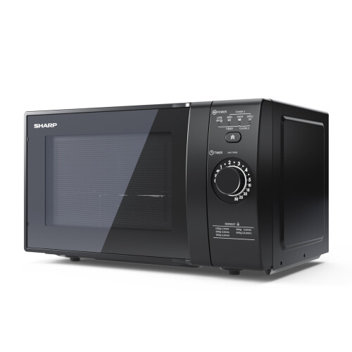Sharp Sharp YC-GG02U-B 20L 700W Microwave with Defrost Function - Black