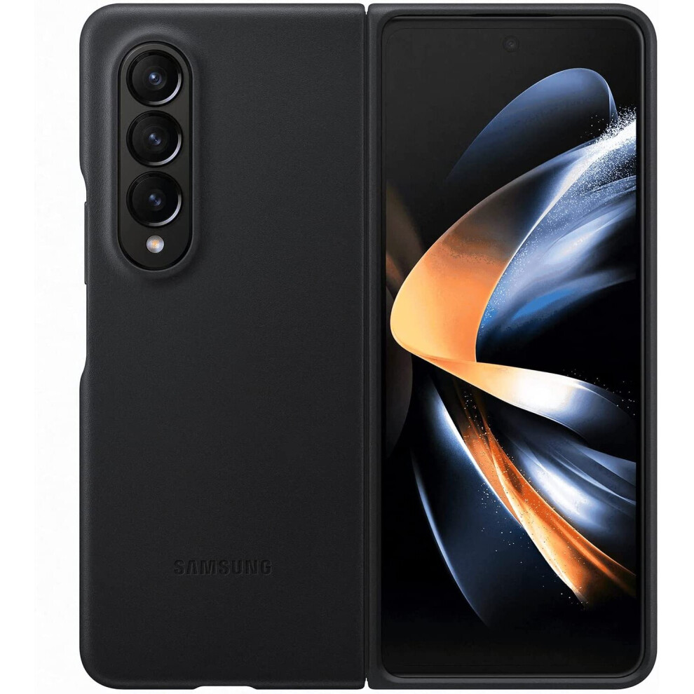 Samsung Galaxy Z Fold 4 Leather Cover Black - EF-VF936LBEGWW
