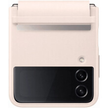 Samsung Galaxy Z Flip 4 Flap Leather Cover Peach - EF-VF721LPEGWW