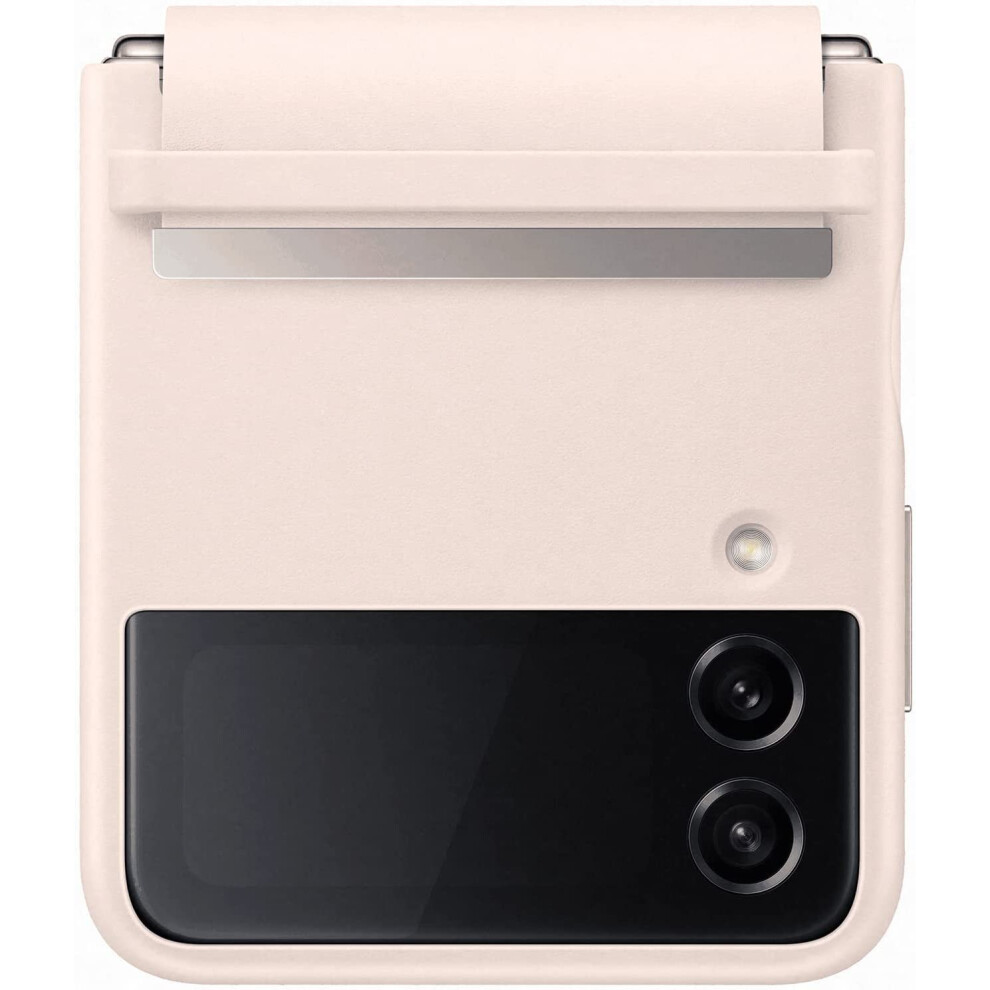 Samsung Galaxy Z Flip 4 Flap Leather Cover Peach - EF-VF721LPEGWW
