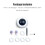 Ufo Interactive Cat Toy Auto Steering Smart Feather Cat Teaser With Cleaning Pad 4