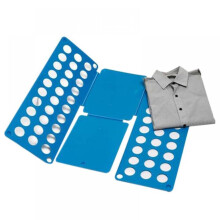 (Blue) 2pcs Clothes Folder Fast T-shirt Folding Board For Kids Adult Dress Pants Shirt