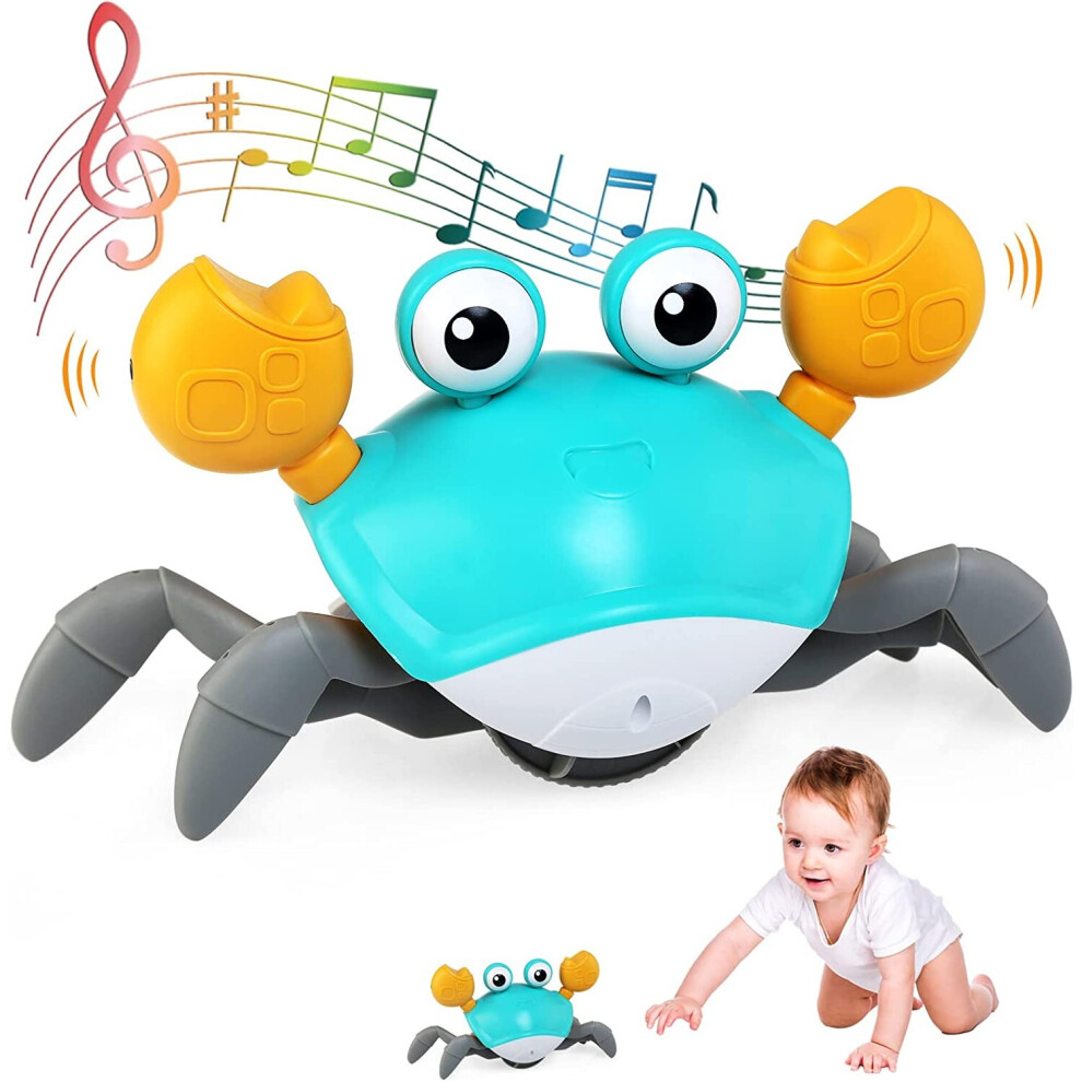 Dancing Crab Toy Baby Crawling Crab Toy With Music and Led Light up