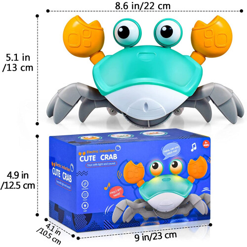 Χορεύοντας καβούρι παιχνίδι Baby Crawling Crab Toy με μουσική και Led Light up 1