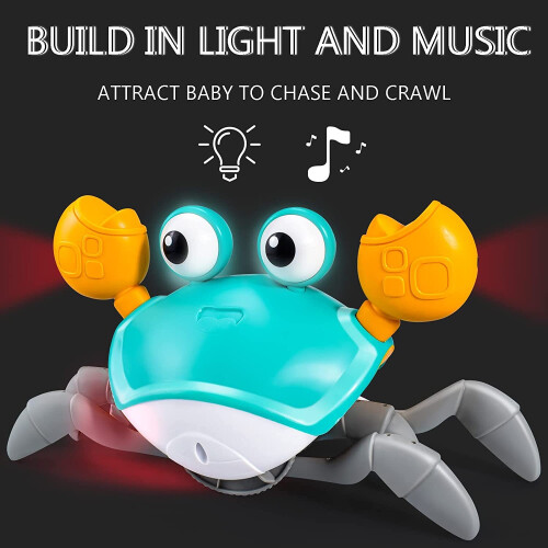 Χορεύοντας καβούρι παιχνίδι Baby Crawling Crab Toy με μουσική και Led Light up 2