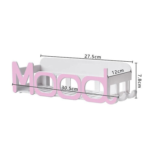 (Pink) Bathroom Shelf Shower Caddy Kitchen Storage Rack Self Adhesive Shampoo Holder 2