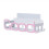 (Pink) Bathroom Shelf Shower Caddy Kitchen Storage Rack Self Adhesive Shampoo Holder 1