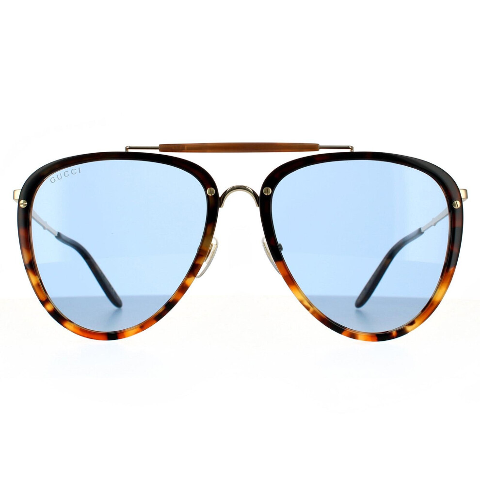 Gucci Sunglasses GG0672S 004 Havana Blue