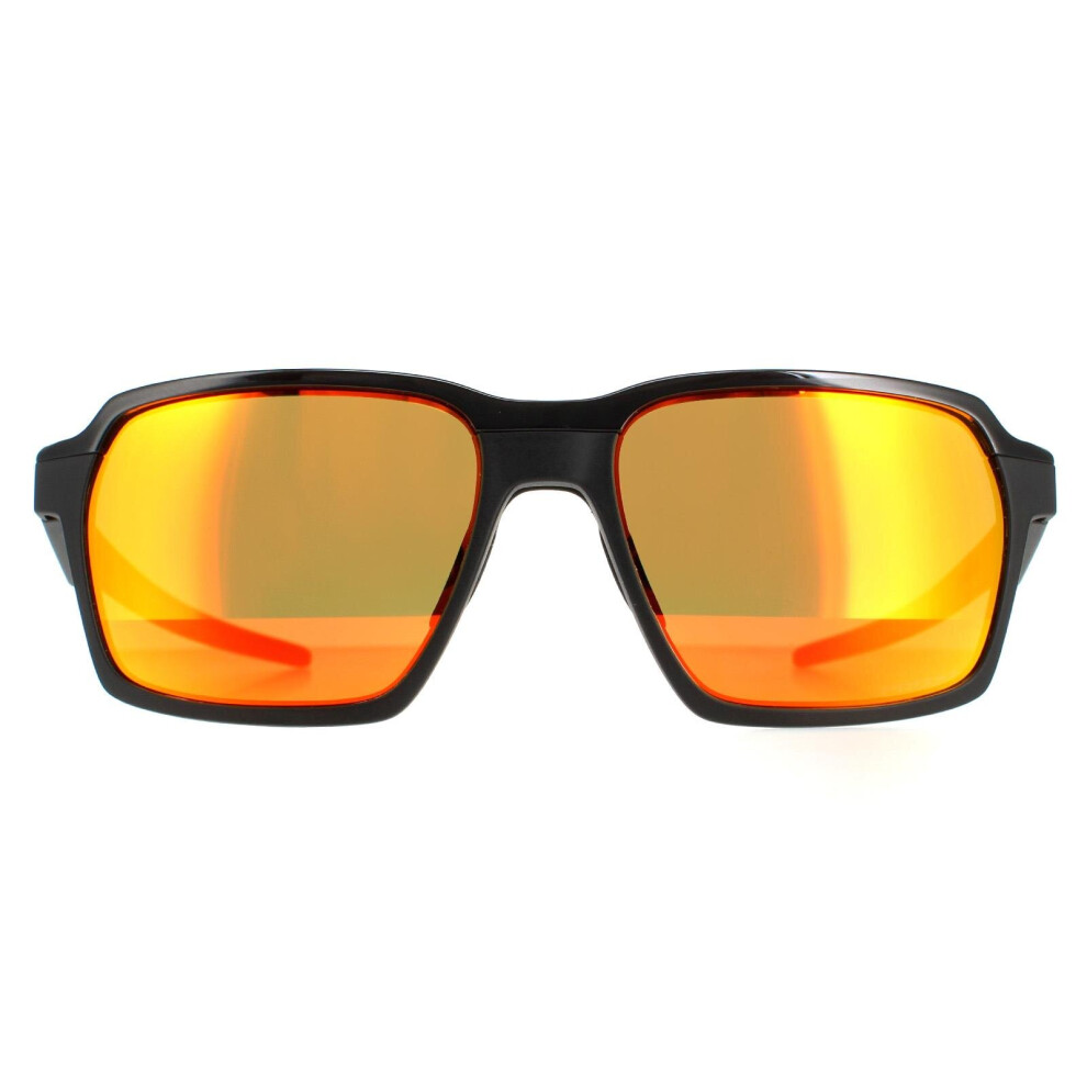 Photos - Sunglasses Oakley  Parlay OO4143-01 Matte Black Prizm Black Black OO4143-01 