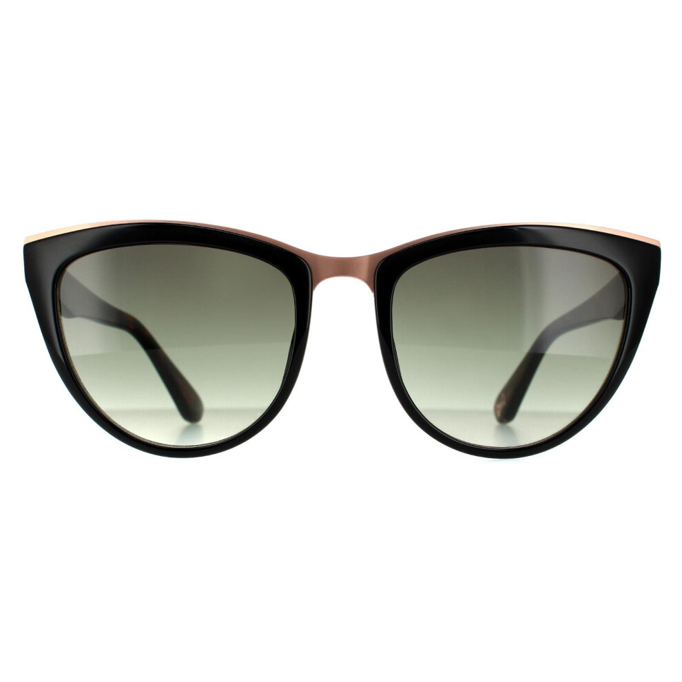 Cat Eye Black Green Gradient Sunglasses