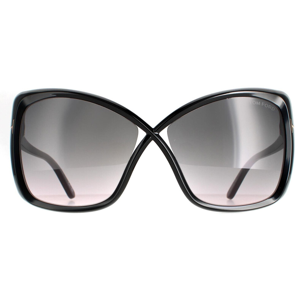Tom Ford Sunglasses Ft0943 Jasmin 01B Shiny Black Smoke Gradient