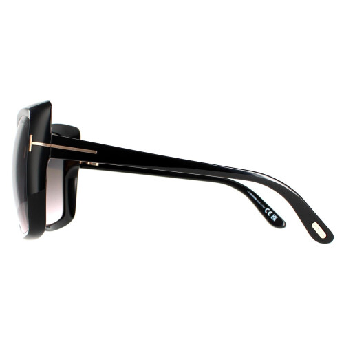 TOM FORD Tom Ford Sunglasses FT0943 Jasmin 01B Shiny Black Smoke Gradient 2