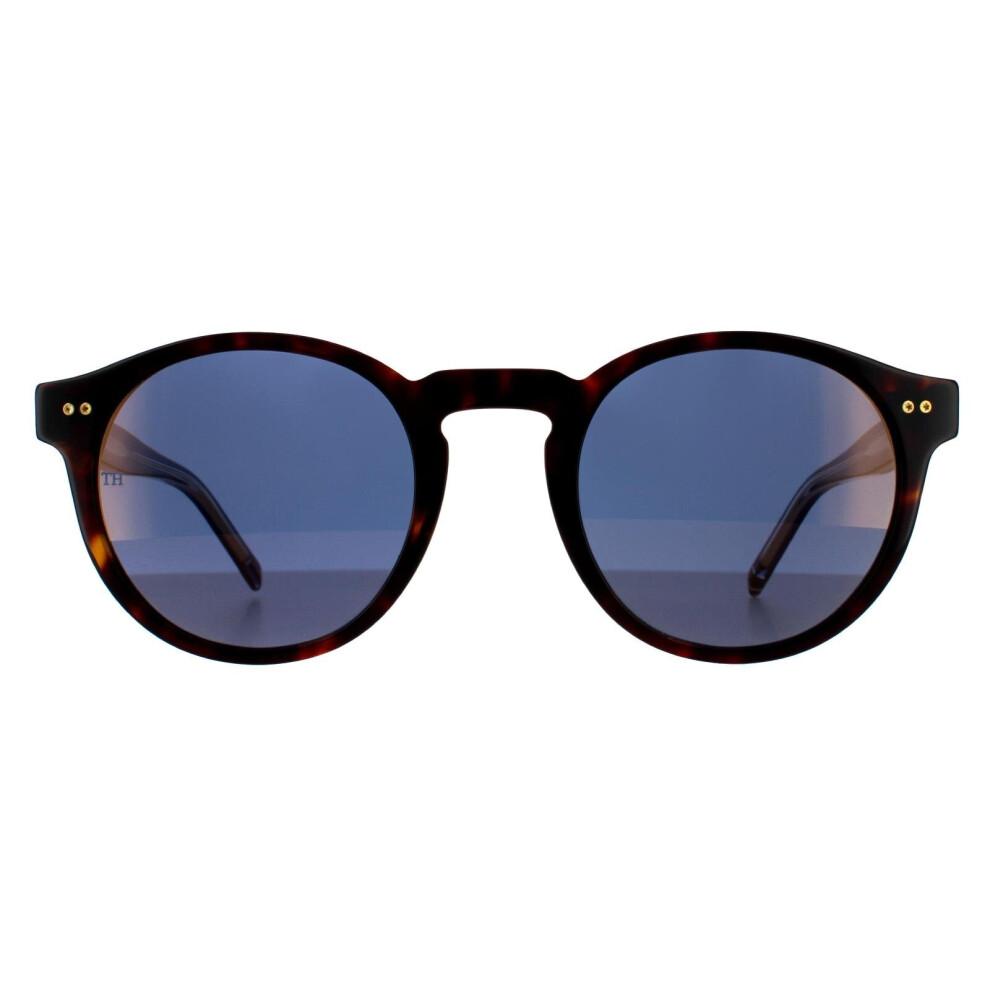 Tommy Hilfiger Sunglasses TH 1795/S 086 K1 Havana Blue Gold Mirror