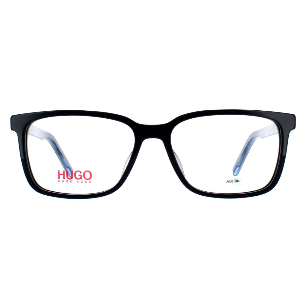 Hugo by Hugo Boss Glasses Frames HG 1010 PJP Dark Blue Transparent Crystal Men