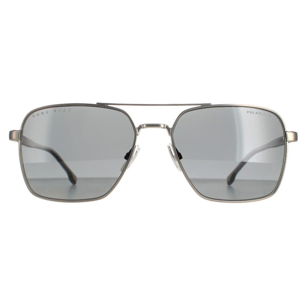 Hugo Boss Sunglasses Boss 1045/S R81 M9 Matte Ruthenium Grey Polarized
