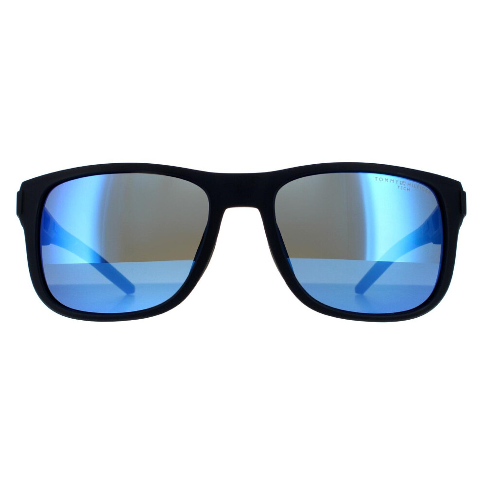 Tommy Hilfiger Sunglasses Th 1913/S Fll Zs Matte Blue Blue Mirror