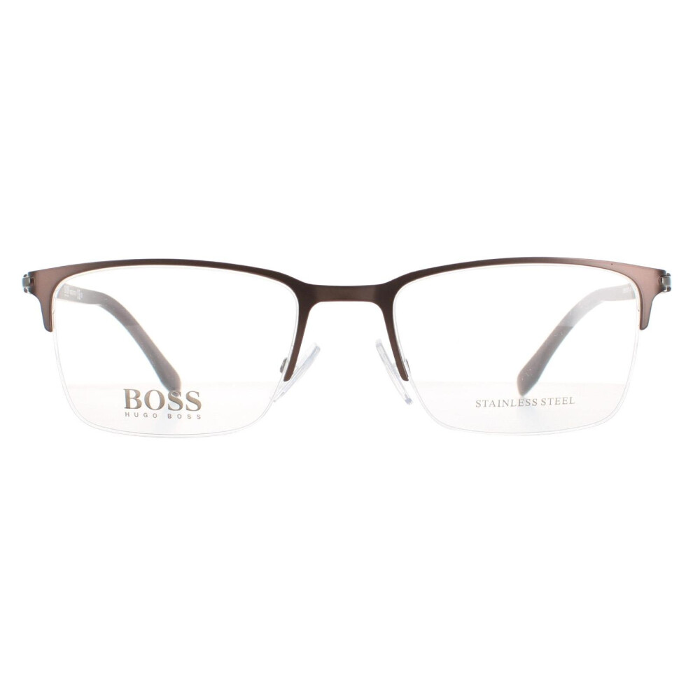 Hugo Boss Glasses Frames BOSS 1007/IT 4IN Matte Brown  Men