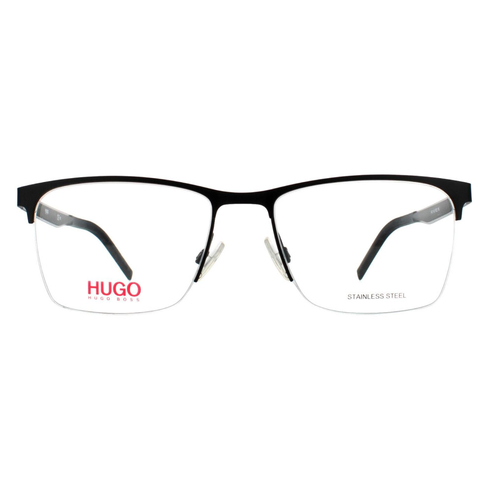 Hugo by Hugo Boss Glasses Frames HG 1142 RZZ Matte Black Dark Ruthenium Men