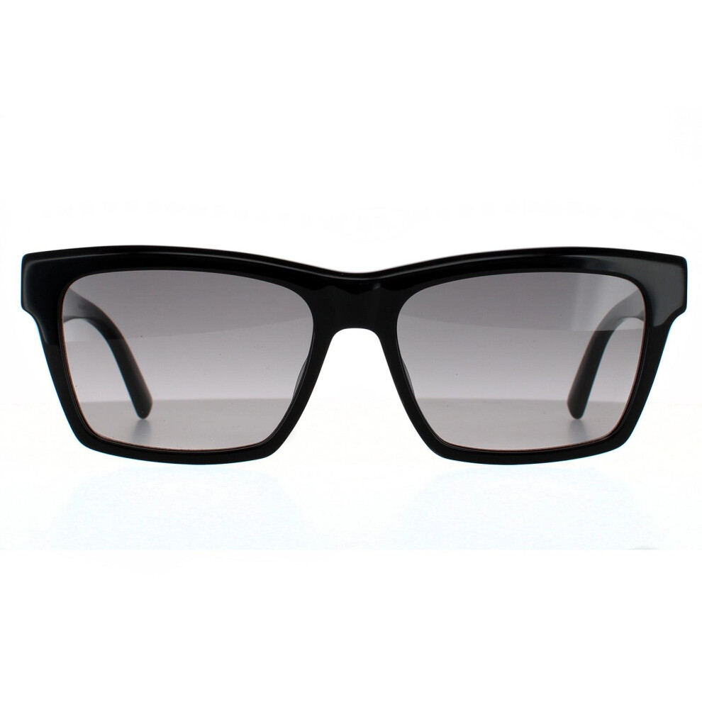 Saint Laurent Sunglasses SL M104 001 Shiny Black Grey Gradient