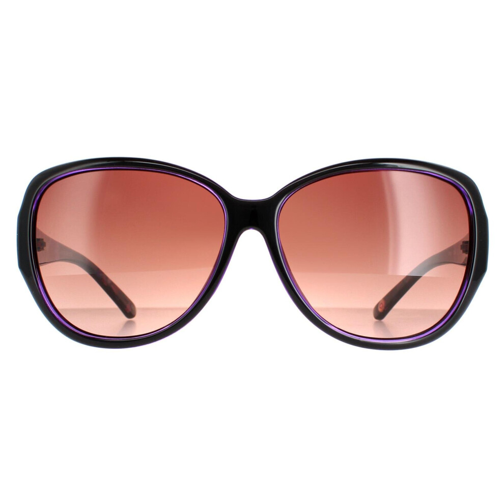 Ted Baker Sunglasses TB1394 Shay 001 Black Purple Brown Gradient