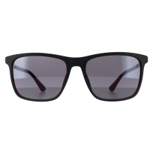 Sonnenbrille - POLICE - SPLA56 Record 1 1BUX - Quadratisch - Mattgrau - Rot - Graues Spiegelglas