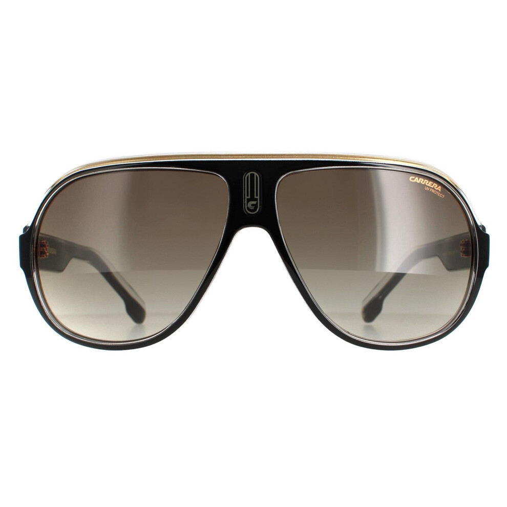 Carrera Sunglasses Speedway/N 2M2 Ha Black Gold Brown Gradient Black,Brown,Gold