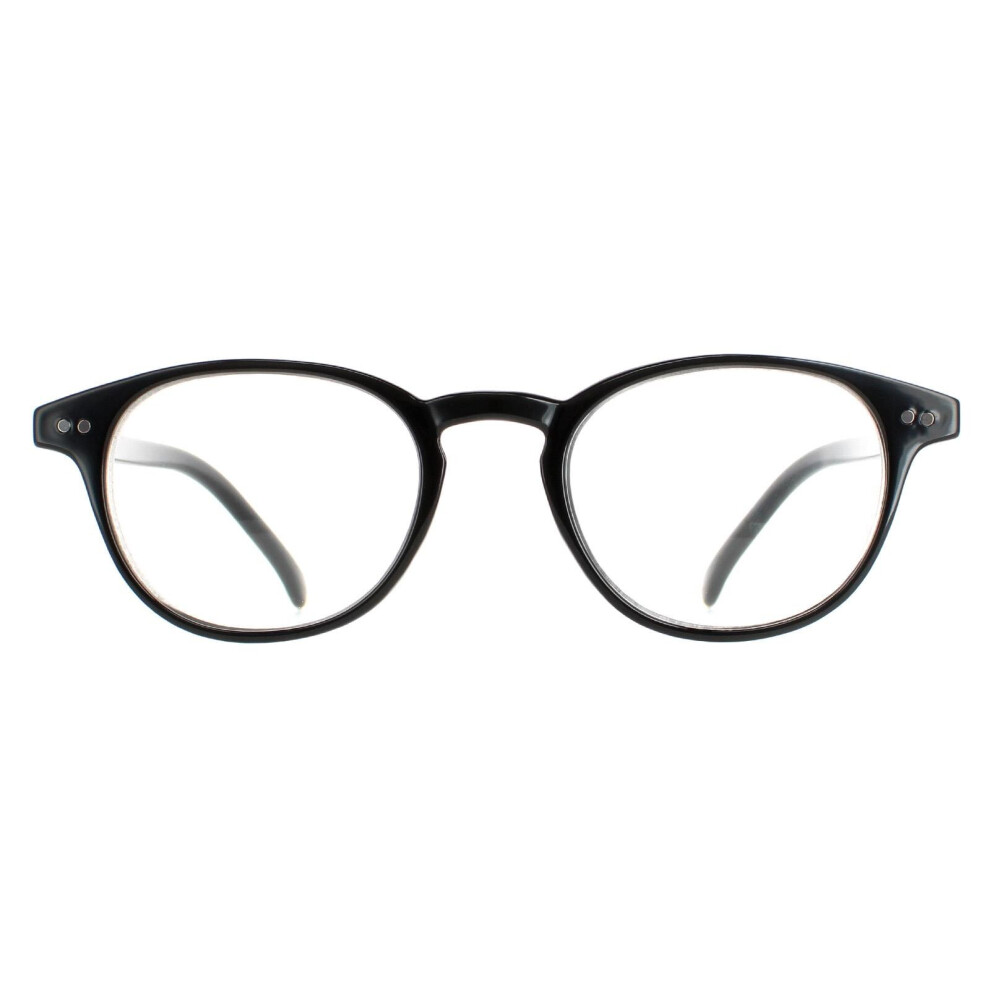 Polaroid Glasses Frames PLD 0008/R/CH Readers D28 Shiny Black Men Women +2.0