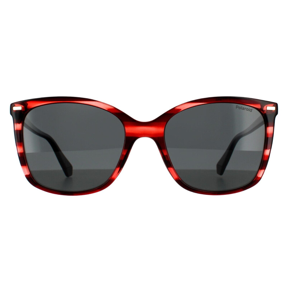 Polaroid Sunglasses Pld 4108/S 0Uc M9 Red Havana Grey Polarized Red,Brown,Grey