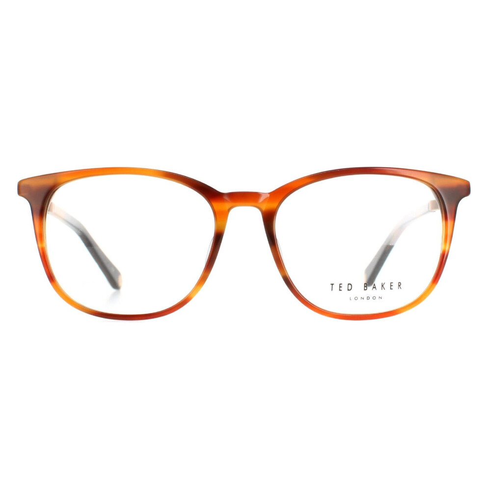 Ted Baker Glasses Frames Tb8219 Archer 351 Cognac Horn Men