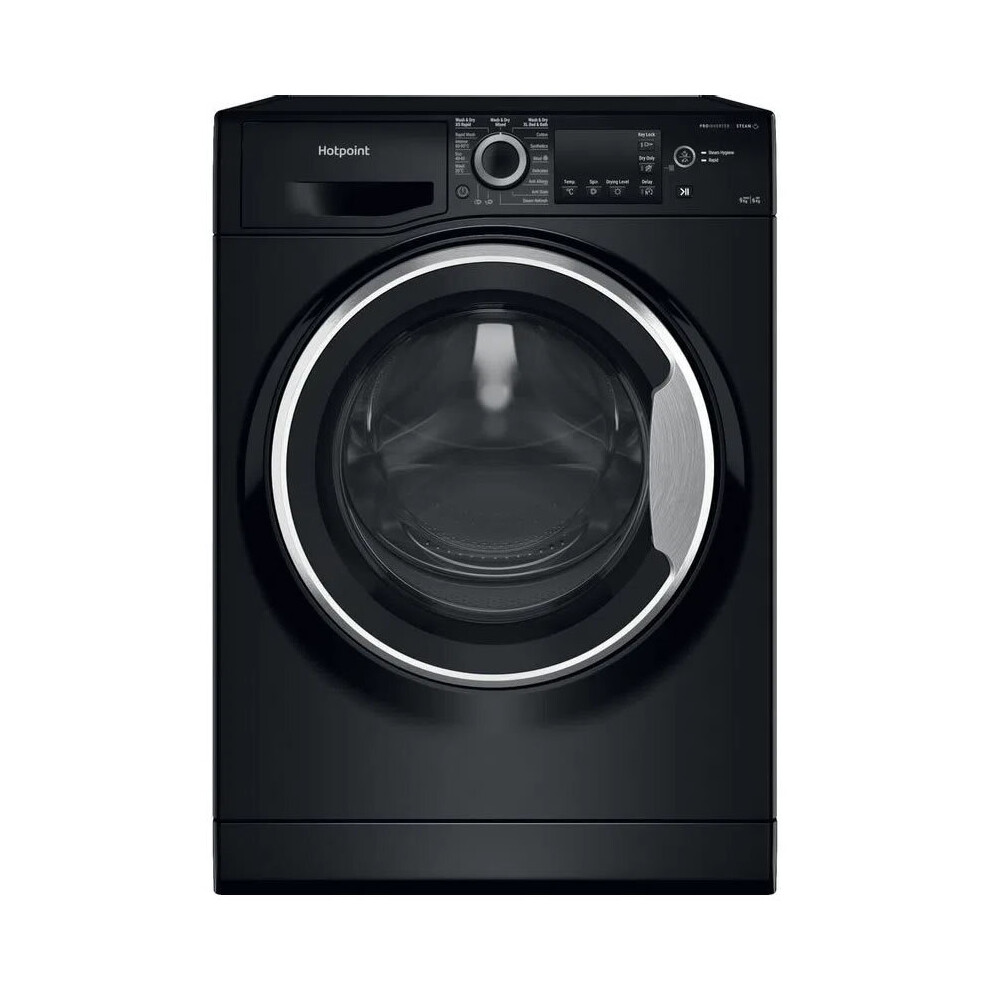 1400rpm Washer Dryer 9kg/6kg Load Black