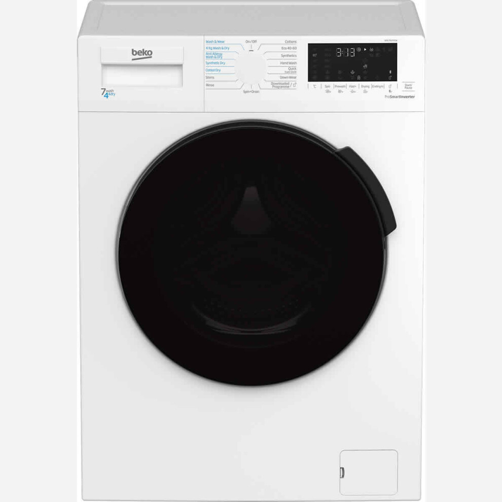 Beko 1200Rpm Washer Dryer 7Kg/4Kg Load Bluetooth White