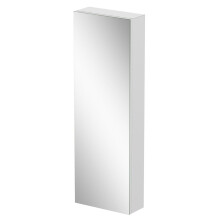 Tall Bathroom Mirror Cabinet 1 Door Stainless Steel Wall Mounted Pre-Assembled