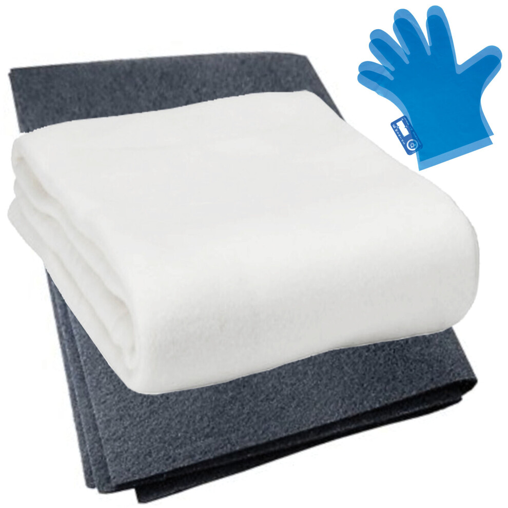 Spares2go Universal Vent Filters For Cooker Hood Extractor Fan Grease Foam Filter X 2