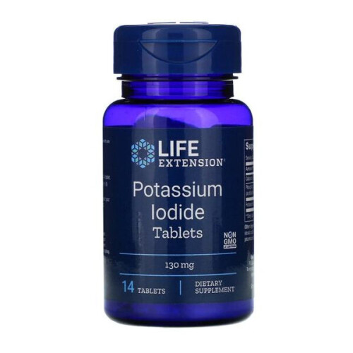Life Extension, Ιώδιο Κάλιο, 130 mg, 14 Vegetarian Tablets