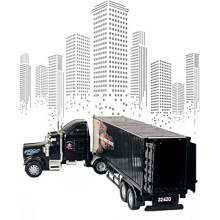 Big Daddy Big Rig Heavy Duty Tractor Trailer Transport Series Big Box Tractor Trailer (Colors May Vary)