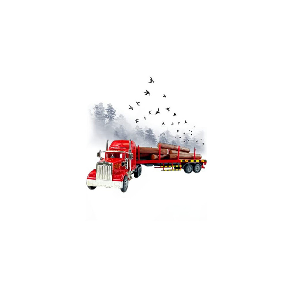Big Daddy Big Rig Heavy Duty Tractor Trailer Transport Series Lumber Truck Tractor Trailer