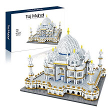 Architectuur Collectie: Taj Mahal 3950 stuks Bouwset Model Kit en Cadeau voor Volwassenen en Kinderen, Micro Blok