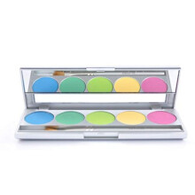 Kryolan 9335 SHADES 5 Color Eye Shadow Makeup Palette, 19 color options available (Rio)