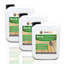(3 x 5 Litres) SmartSeal Deck Cleaner - Powerful And Efficient Composite Decking Cleaner & Fence Cleaner- No Pressure Washing Cleaner for Wood- Removes Algae Easily!