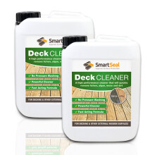 (2 x 5 Litres) SmartSeal Deck Cleaner - Powerful And Efficient Composite Decking Cleaner & Fence Cleaner- No Pressure Washing Cleaner for Wood- Removes Algae Easily!