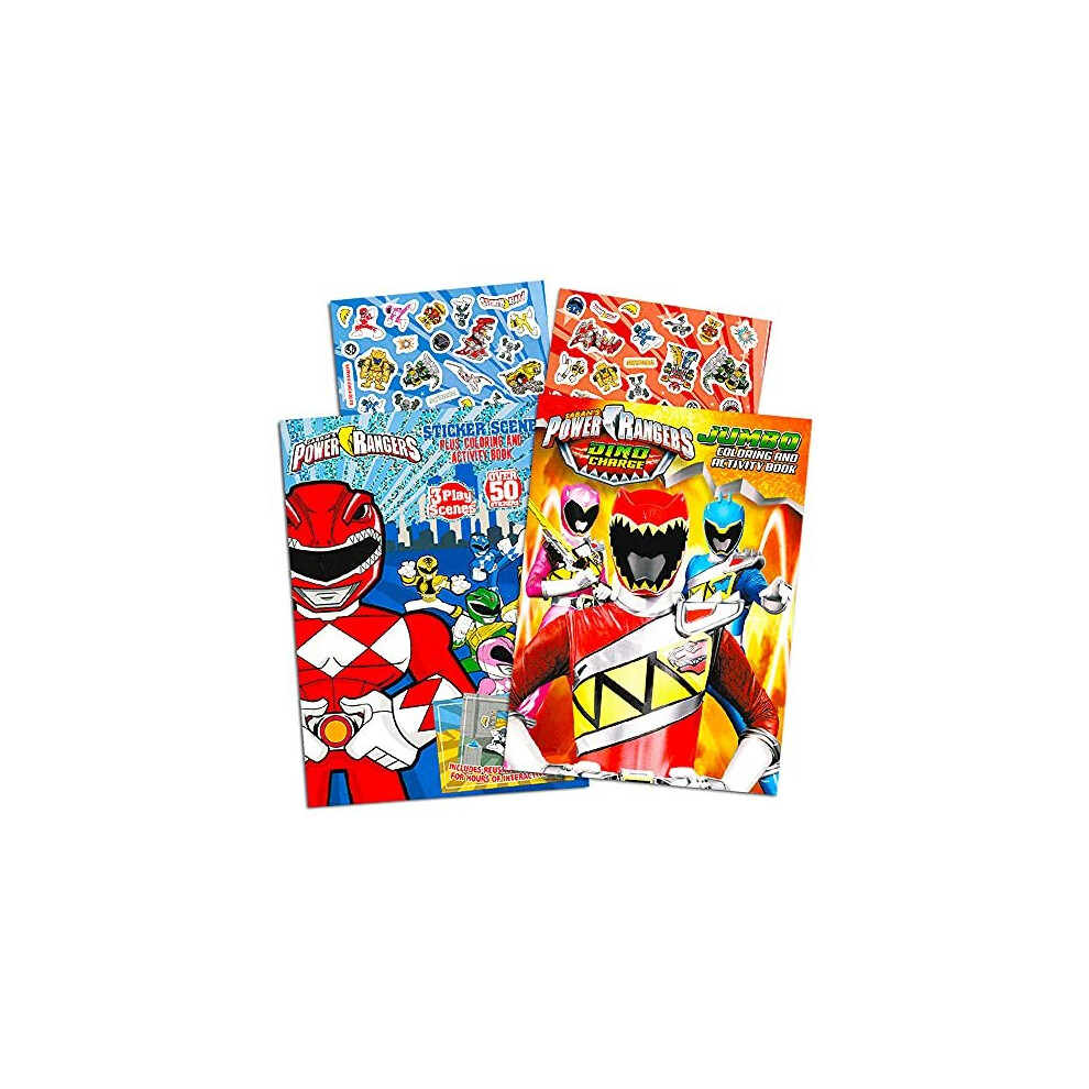 Power Rangers Coloring Book Super Set -- 2 Coloring and Activity Books and Over 50 Stickers