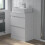600mm Bathroom Vanity Unit Countertop Basin Rectangular Floor Standing White 2