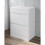 600mm Bathroom Countertop Vanity Drawer Unit Floor Standing White Gloss 1