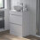 600mm Bathroom Vanity Unit Countertop Basin Round Circular Floor Standing White 2