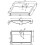 Bathroom Wall Hung Vanity Unit Wash 800 Basin Base Cabinet Drawers Storage White 7