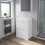 600mm Bathroom Countertop Vanity Drawer Unit Floor Standing White Gloss 2