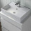 600mm Bathroom Vanity Unit Countertop Basin Rectangular Floor Standing White 4